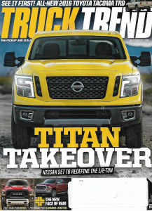 TRUCK TREND 2015 JULY - RAM 1500 REBEL, REAM 2500 LARAMIE LIMITED, NISSAN 1/2 T